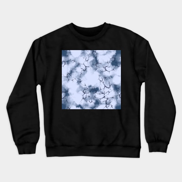 dark lightning flashes in the clouds around the eye of the storm Crewneck Sweatshirt by nobelbunt